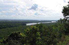 Scenic view overlooking DuPont Reservation Conservation Area